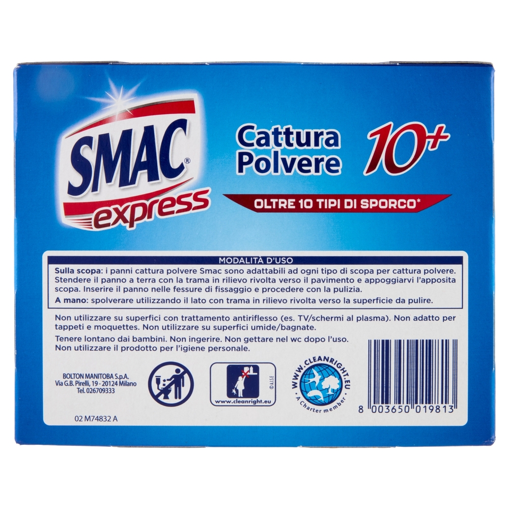 Smac expess Cattura Polvere 10+ Panni 36+4 pz